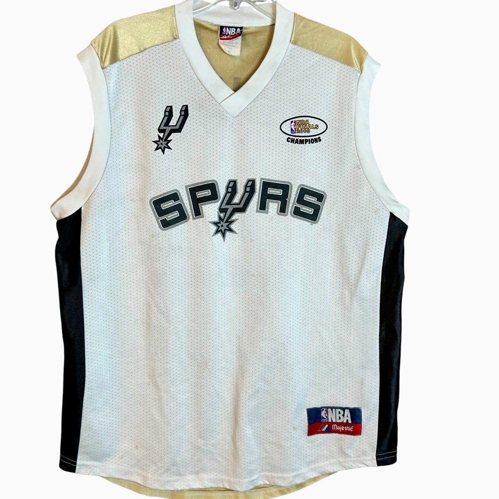 Vintage San Antonio Spurs Jersey Mens XL NBA Basketball Tim Duncan 21 Majestic